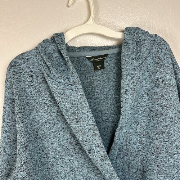 Eddie Bauer Womens Fleece Wrap Top Hoodie XXL Pockets Cozy Winter Athleisure - Picture 3 of 9